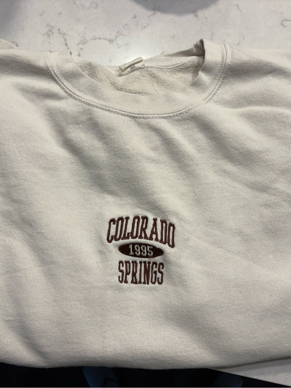 Colorado Springs 1995 Crewneck Sweatshirt - White